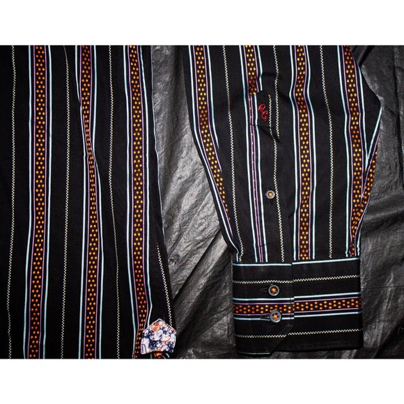 Robert Graham Mens Long Sleeve Button Front Shirt - Picture 6 of 9